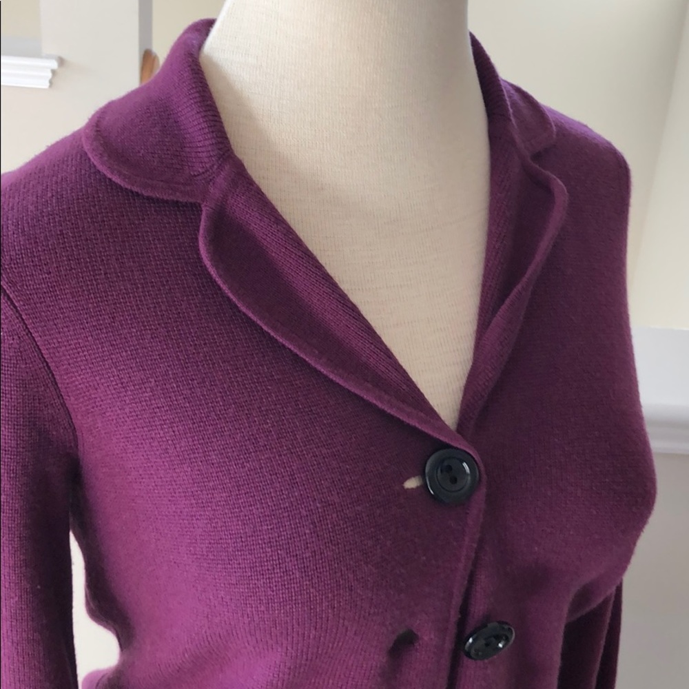plum wool jacket - Picture 2 of 7